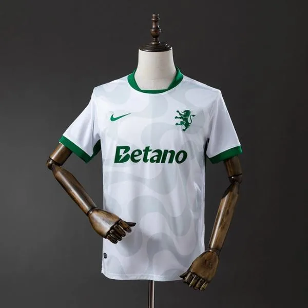 Camiseta de fútbol Sporting CP 2025/26 VISITANTE MANGA CORTA VERSION FAN